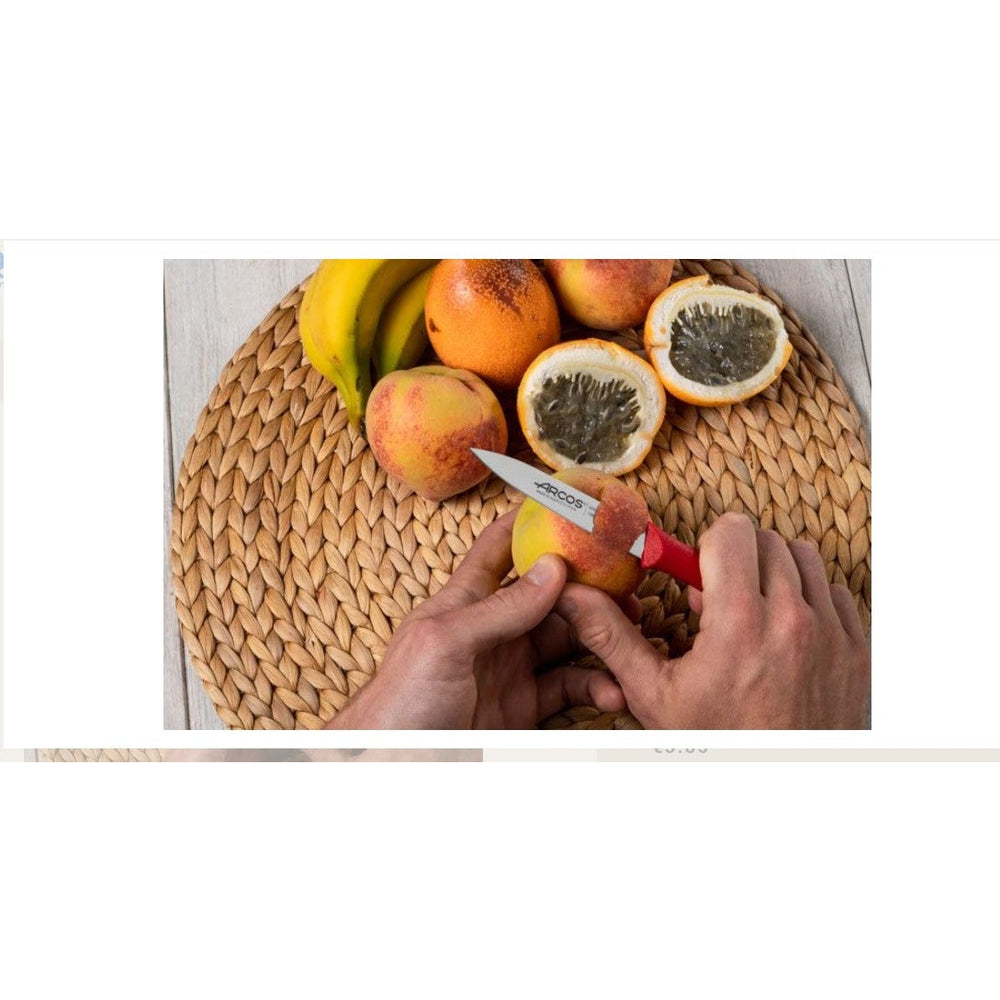 NOVA SERIES 100 MM RED COLOUR PARING KNIFE - Mabrook Hotel Supplies