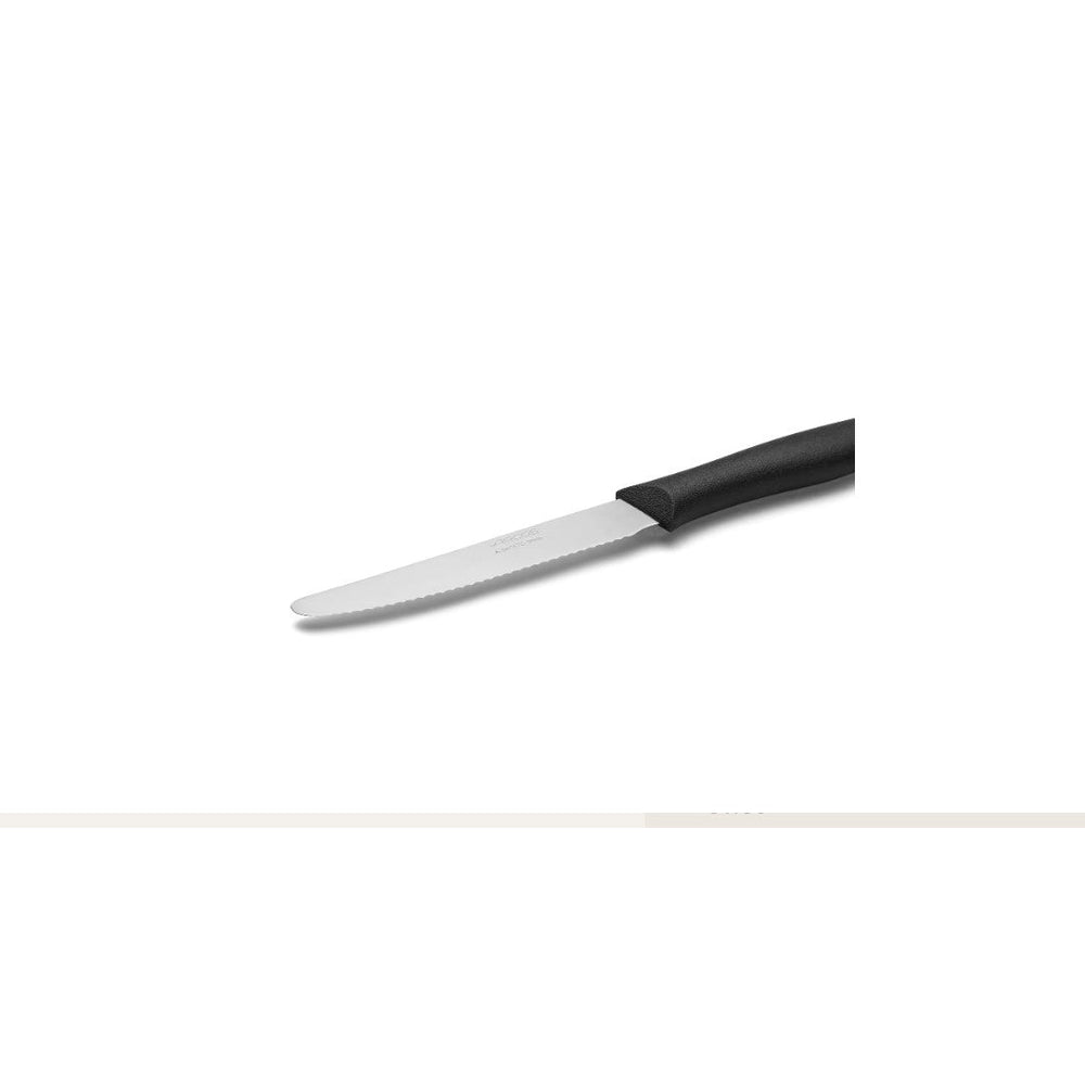NOVA SERIES 110 MM SERRATED BLACK TABLE KNIFE - Mabrook Hotel Supplies