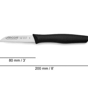 NOVA SERIES 80 MM BLACK COLOUR PARING KNIFE - Mabrook Hotel Supplies