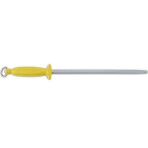 YELLOW STEEL SHARPENING STEEL 300 MM / 13 MM DIAMETER - Mabrook Hotel Supplies