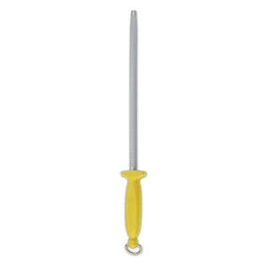 YELLOW STEEL SHARPENING STEEL 300 MM / 13 MM DIAMETER - Mabrook Hotel Supplies