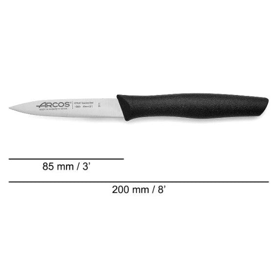 NOVA SERIES 85 MM BLACK COLOUR PARING KNIFE - Mabrook Hotel Supplies