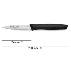 NOVA SERIES 85 MM BLACK COLOUR PARING KNIFE - Mabrook Hotel Supplies