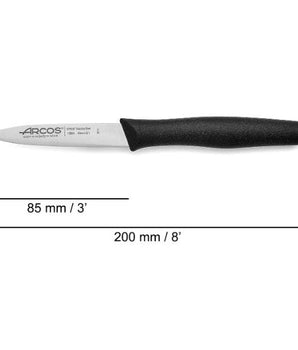 NOVA SERIES 85 MM BLACK COLOUR PARING KNIFE - Mabrook Hotel Supplies