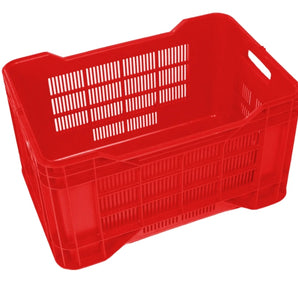 AGRICULTURAL CRATE OPEN HANDLE; DIM: 40x60x33Hcm; WEIGHT: 23