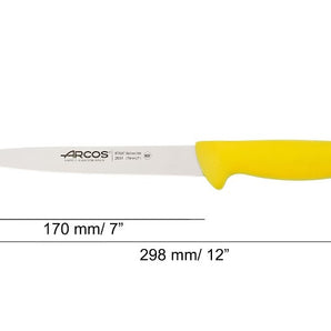 2900 SERIES 170 MM YELLOW COLOUR SOLE KNIFE - Mabrook Hotel Supplies