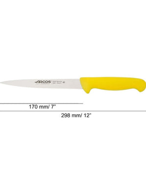 2900 SERIES 170 MM YELLOW COLOUR SOLE KNIFE - Mabrook Hotel Supplies