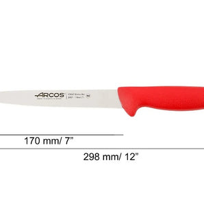 2900 SERIES 170 MM RED COLOUR SOLE KNIFE - Mabrook Hotel Supplies