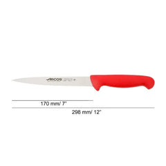 2900 SERIES 170 MM RED COLOUR SOLE KNIFE - Mabrook Hotel Supplies