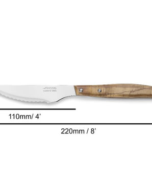 110 MM POPLAR WOOD HANDLE STEAK KNIFE - Mabrook Hotel Supplies