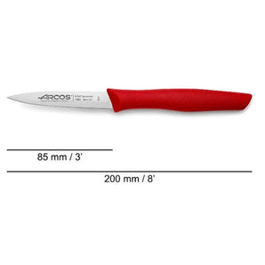 NOVA SERIES 85 MM RED COLOUR PARING KNIFE - Mabrook Hotel Supplies