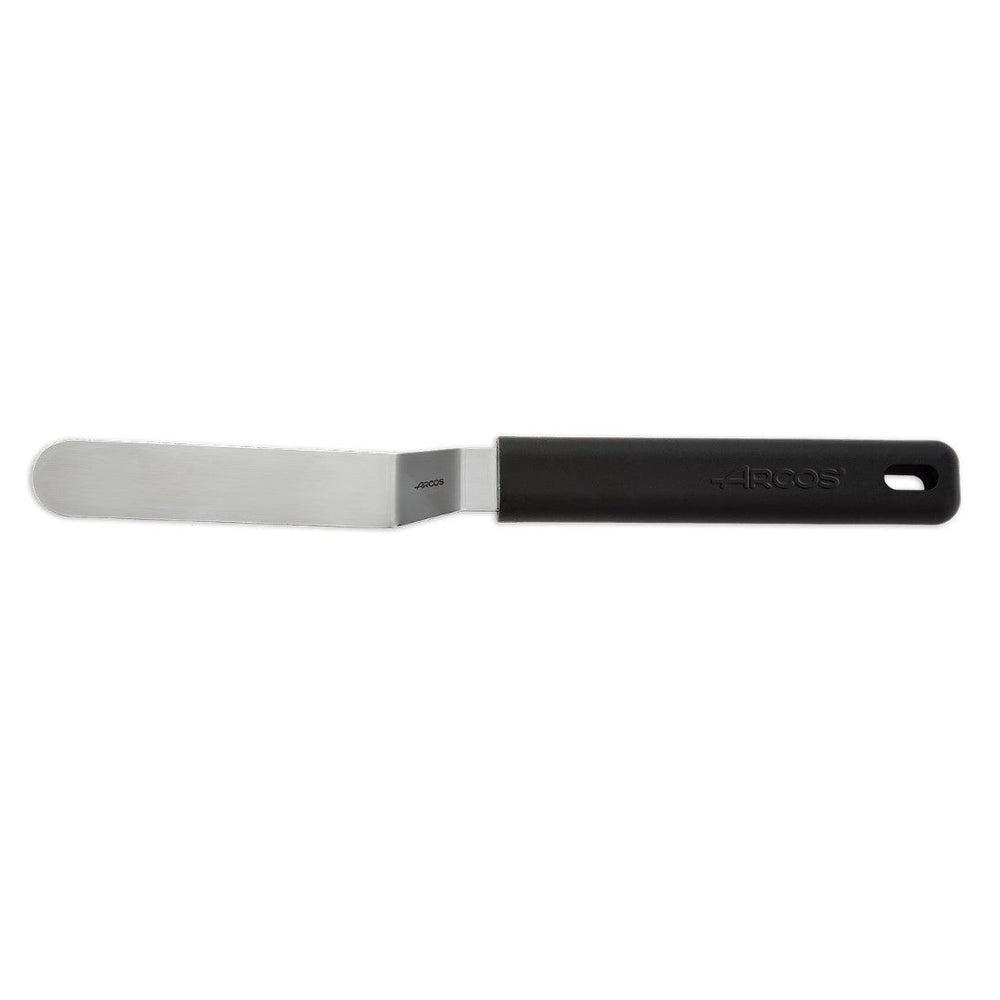 PLATING SPATULA WITH BLACK HANDLE 90 MM X 20 MM - Mabrook Hotel Supplies