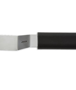 PLATING SPATULA WITH BLACK HANDLE 90 MM X 20 MM - Mabrook Hotel Supplies