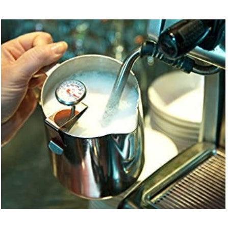 Cooper-Atkins 1236-70-1 Bi-Metals Espresso Milk Frothing Thermometer with Clip, 1" Dial and 5" Shaft Length - Mabrook Hotel Supplies