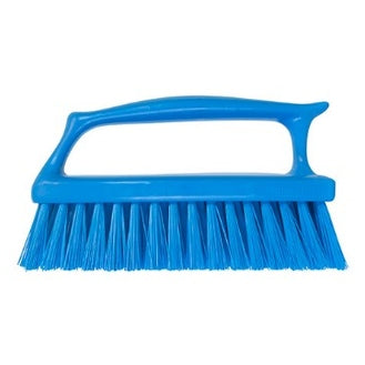 IGEAX BRUSH WITH VERTICAL STAND HANDGRIP, BLUE, MEDIUM BRISTLE. - Mabrook Hotel Supplies
