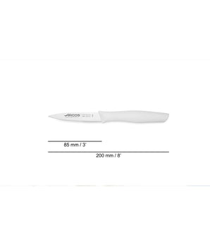 NOVA SERIES 85 MM WHITE COLOUR PARING KNIFE - Mabrook Hotel Supplies