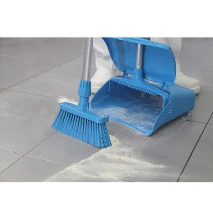 IGEAX TINY BROOM AND LOBBY DUST-PAN SET, BLUE - Mabrook Hotel Supplies