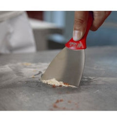 IGEAX HAND SCRAPER WITH STAINLESS STEEL BLADE 110 MM, RED - Mabrook Hotel Supplies