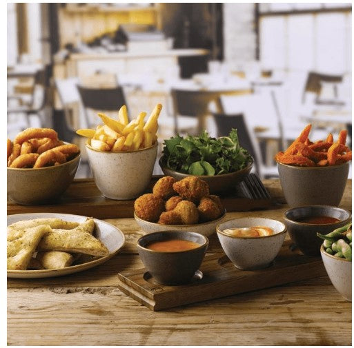 CHURCHILL STONECAST BARLEY WHITE DIP POT 2OZ. - Mabrook Hotel Supplies