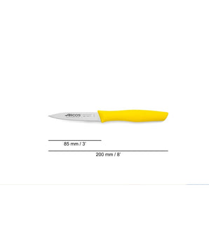 NOVA SERIES 85 MM YELLOW COLOUR PARING KNIFE - Mabrook Hotel Supplies