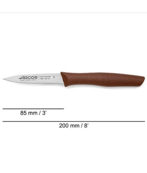 NOVA SERIES 85 MM BROWN COLOUR PARING KNIFE - Mabrook Hotel Supplies