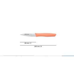 NOVA SERIES 85 MM CORAL COLOUR PARING KNIFE - Mabrook Hotel Supplies