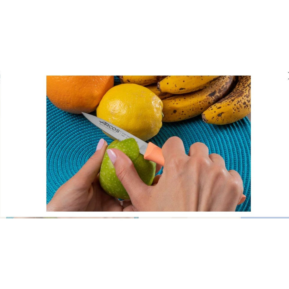 NOVA SERIES 85 MM CORAL COLOUR PARING KNIFE - Mabrook Hotel Supplies