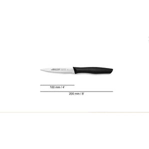 NOVA SERIES 100 MM SERRATED BLACK COLOUR PARING KNIFE - Mabrook Hotel Supplies