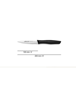 NOVA SERIES 100 MM SERRATED BLACK COLOUR PARING KNIFE - Mabrook Hotel Supplies