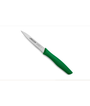 NOVA SERIES 100 MM SERRATED GREEN COLOUR PARING KNIFE - Mabrook Hotel Supplies