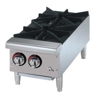 12  (31CM) TWO BURNERS GAS HOT PLATE COUNTERTOP. - Mabrook Hotel Supplies