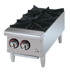 12  (31CM) TWO BURNERS GAS HOT PLATE COUNTERTOP. - Mabrook Hotel Supplies