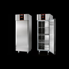 SINGLE DOOR UPRIGHT REFRIGERATOR CABINET 600LTR  4 SHELVES EACH DOORS & 4 CASTERS - PERFECT SERIES. - Mabrook Hotel Supplies