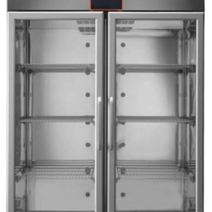 1400 Ltr Glass Double Door Refrigerator Cabinet - Perfekt Series.