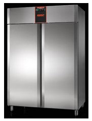 Double Door Upright  Refrigerator with Plasticized Shelves , Lock & Casters -  Perfect series.