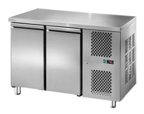 2 Doors Undercounter Refrigerator with 2 Shelf GN 1/1 MID LINE with Legs (Old Code: TCN-TF02MIDGN). - Mabrook Hotel Supplies