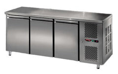 3 Doors Refrigerated Under Counter ,1 Shelf each Door GN 1/1 Mid Line with Legs (Old Code: TCN-TF03MIDGN). - Mabrook Hotel Supplies