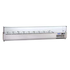 REFR. DISPLAY GN 1/4 L=1900 FLAT GLASS - Mabrook Hotel Supplies