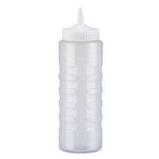 SINGLE-TIP WIDE MOUTH BOTTLE OPENING DISPENSER, CAPACITY: 24 OZ, 0.71 LITERS. DIA. 7.3 CM, H. 26 CM, CLEAR