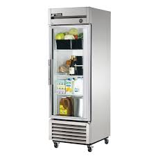 Single Thermal Glass Door Reach-In Refrigerator.