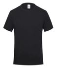 Round collar T shirts , FABRIC: 73.5% Cotton 23.5% silk 3% Spandex , Color: Black , Size: 4XL.