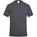 Round collar T shirts , FABRIC: 73.5% Cotton 23.5 % silk 3% Spandex , Color: Gray , Size: 3XL.