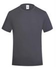 Round collar T shirts , FABRIC: 73.5% Cotton 23.5 % silk 3% Spandex , Color: Gray , Size: Large.