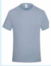 Round collar T shirts , FABRIC: 73.5% Cotton 23.5 % silk 3% Spandex , Color: Light Blue , Size: Large.