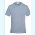 Round collar T shirts , FABRIC: 73.5% Cotton 23.5 % silk 3% Spandex , Color: Light Blue , Size: Large.