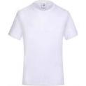 Round collar T shirts , FABRIC: 73.5% Cotton 23.5% silk 3% Spandex , Color: White , Size: 4XL.