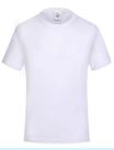 Round collar T shirts , FABRIC: 73.5% Cotton 23.5% silk 3% Spandex , Color: White , Size: Large.