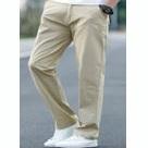 Beige Color Chino Pants 2 Side & 2 Back Pockets 98% Cotton & 2% Spandex , Size: 36