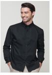 Men Waiter Shirt - Black Color , Fabric:65%polyester35%cotton - Size: 2XL