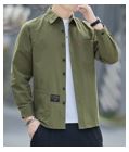 CASUAL SHIRT - 100% COTTON , COLOR: ARMY GREEN , SIZE: XL